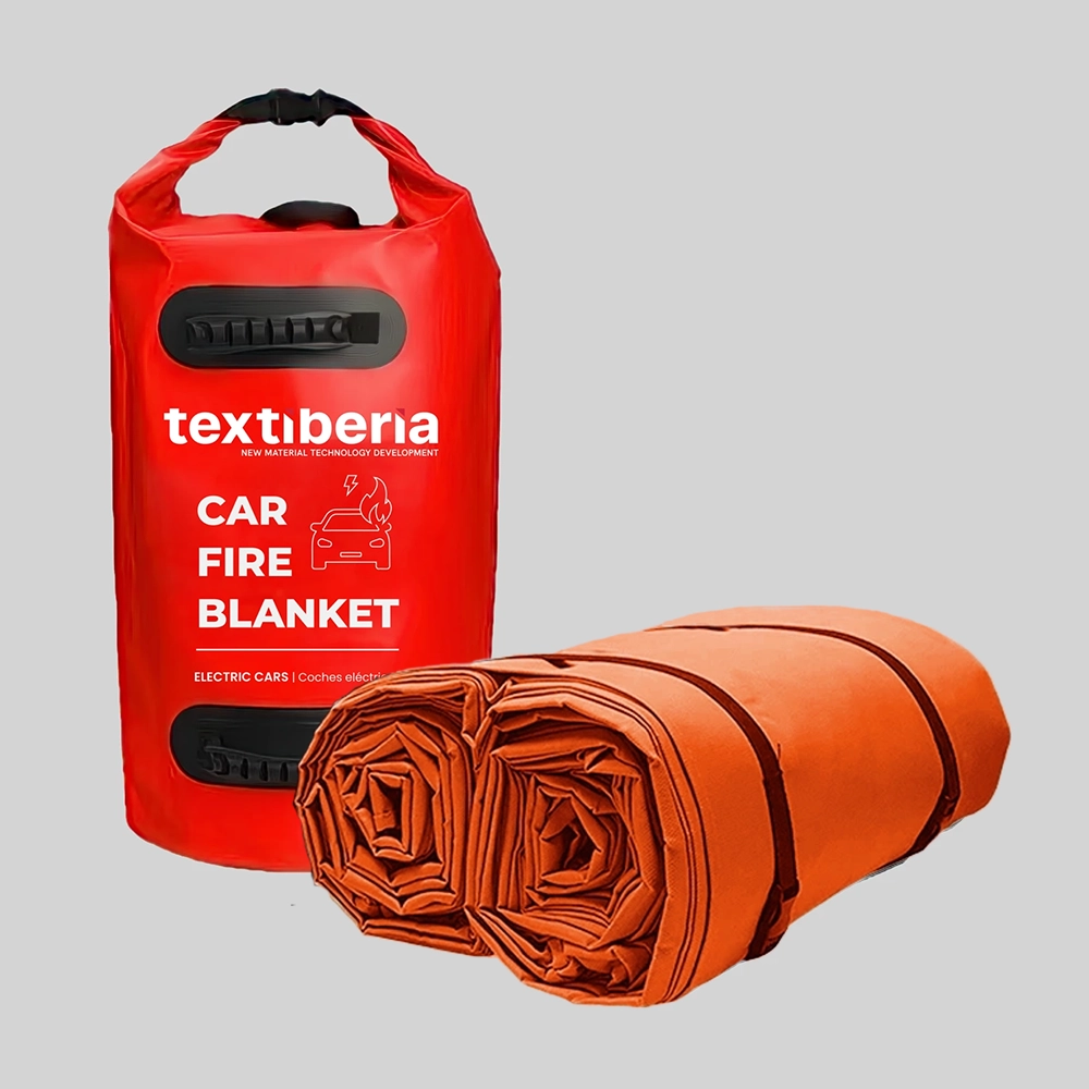Funda y Manta High Silica ignífuga apaga fuego para coche 1100ºC Textiberia