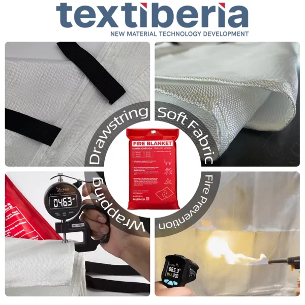 Detalles de calidad de las mantas de fibra de Textiberia