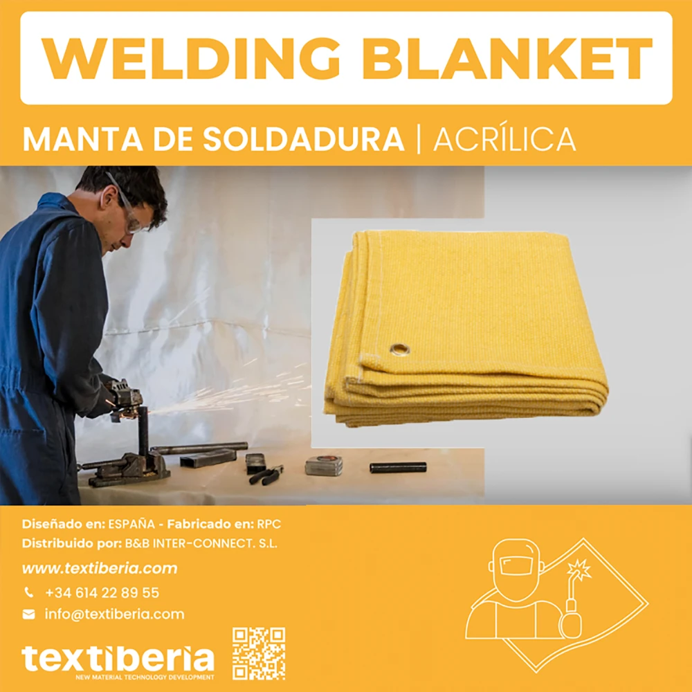 Manta de soldadura yellow line Acrylic
